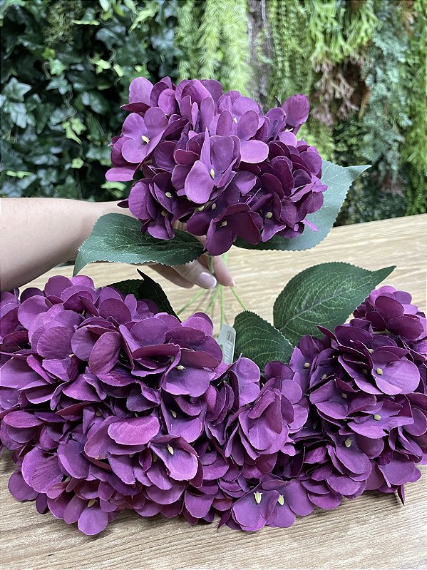 Buquê de Hortênsia Roxa x5