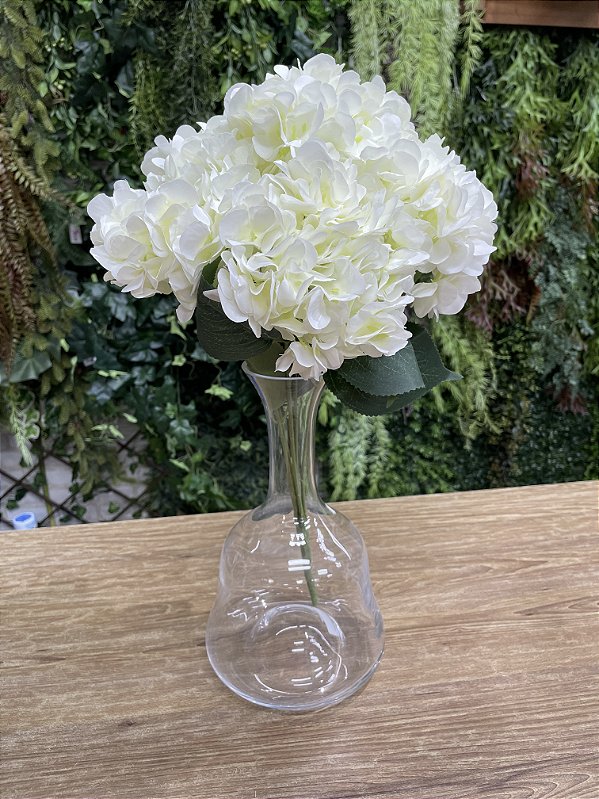 Buquê de Hortênsia Branco x5
