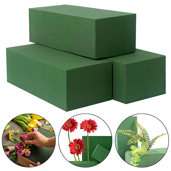 Kit com 3 Espumas Floral