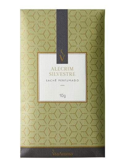 Sache Perfumado 10 g Alecrim Silvestre - Via Aroma
