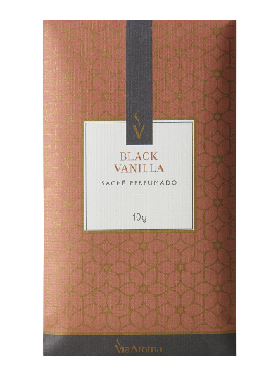 Sache Perfumado 10 g Black Vanilla - Via Aroma
