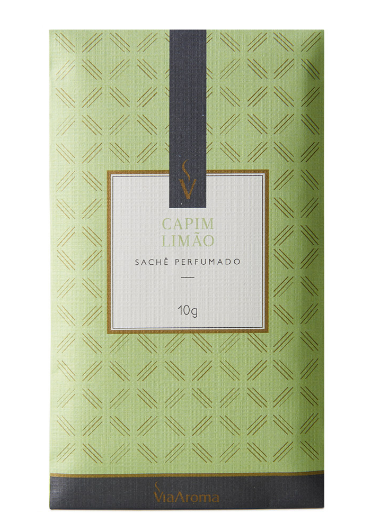 Sache Perfumado 10 g Capim Limão - Via Aroma