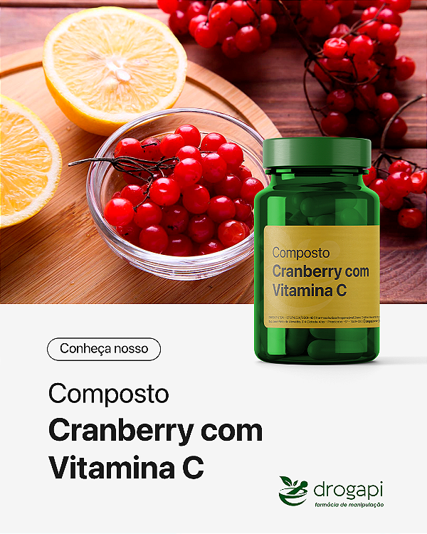 Cranberry com Vitamina C