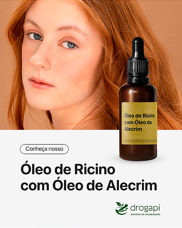 Óleo de ricino com Óleo de alecrim