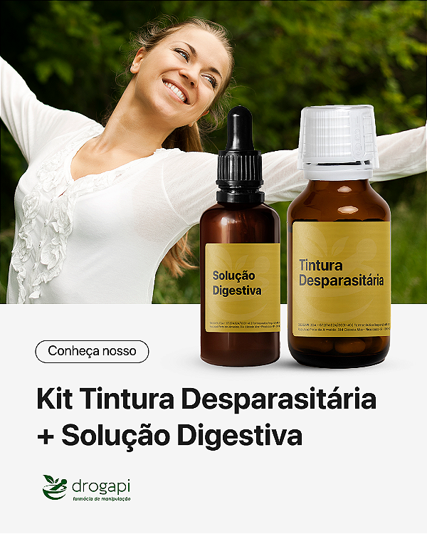 Kit Tintura Desparasitária + Solução digestiva