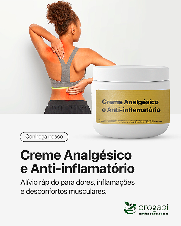 Creme Analgésico e Anti-inflamatório