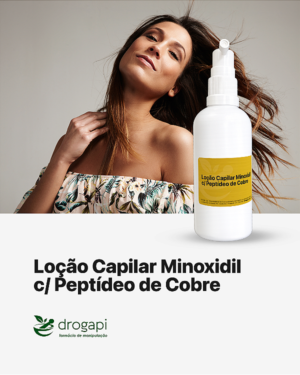 Loção Capilar Minoxidil c/ Peptídeo de Cobre