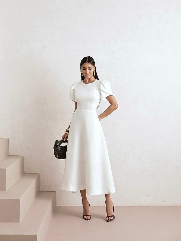 Vestido Midi Alfaiataria Londres