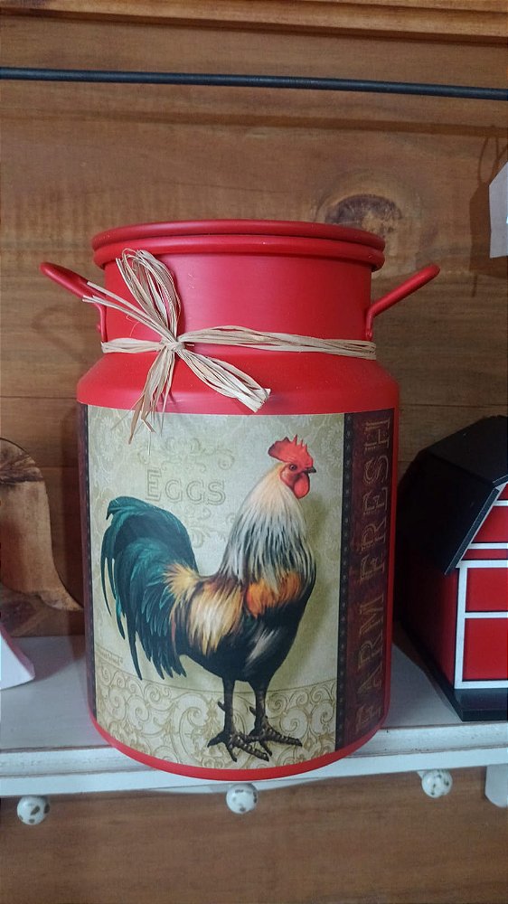 Latão Galo 3 Litros - Vermelho