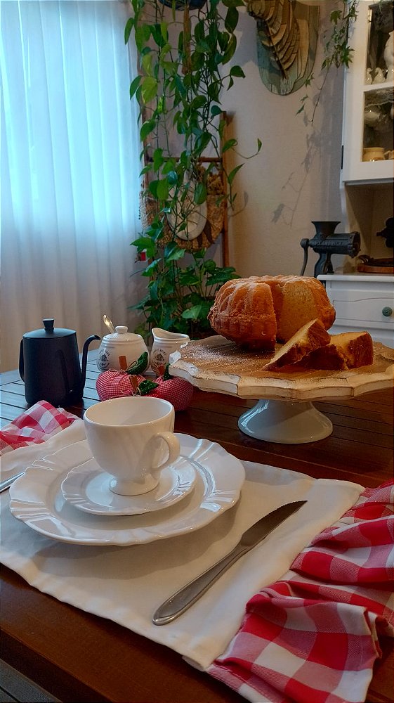 Porta Bolo Lavanda branca ;)