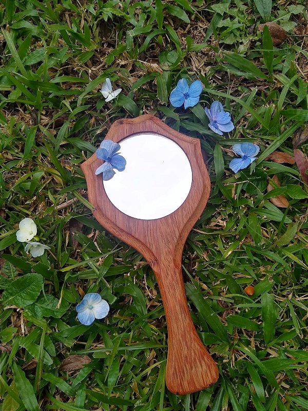 Espelhinho de Mão - Madeira