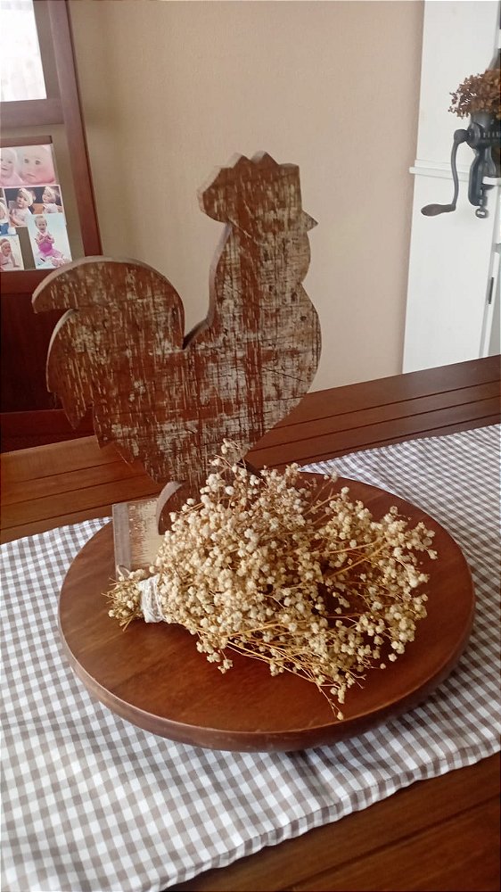 Bandeja giratória - madeira