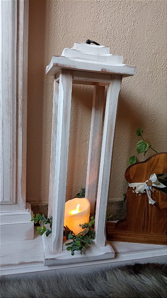 Lanterna Marroquina - Branco Desgastado