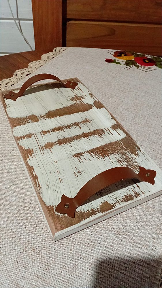 Bandeja Com alças em ferro