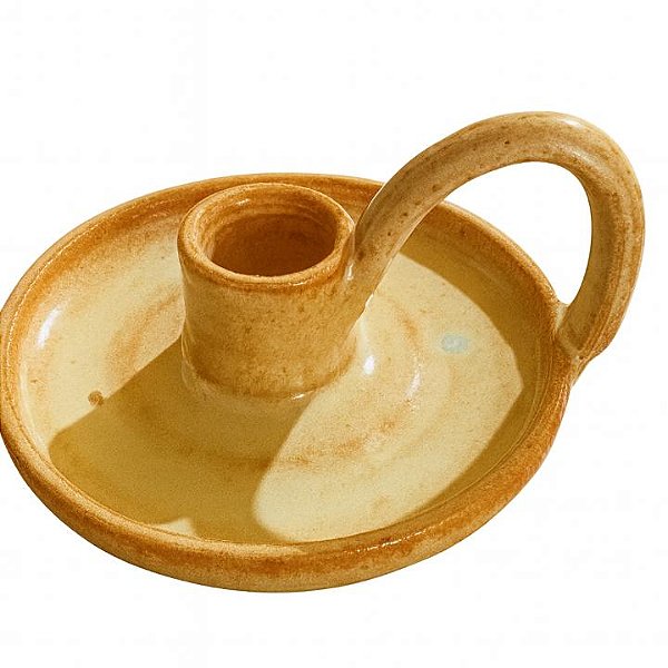 Palmatória artesanal bege