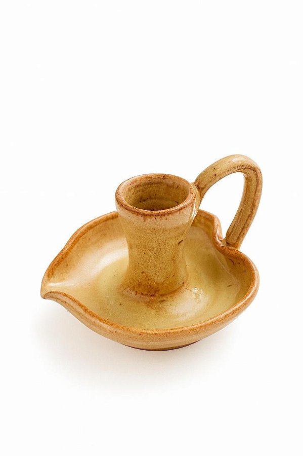 Palmatória artesanal bege S2