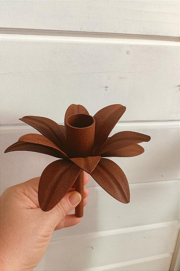 Porta vela flor