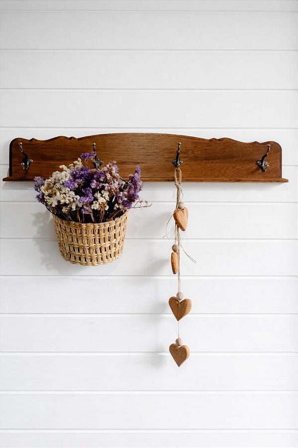 Gancheira Lótus - madeira