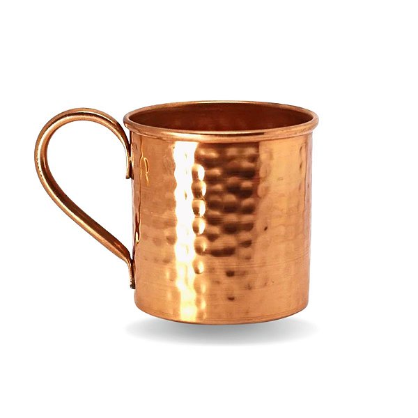 Caneca De Cobre Puro Moscow Mule Martelada 350 ML