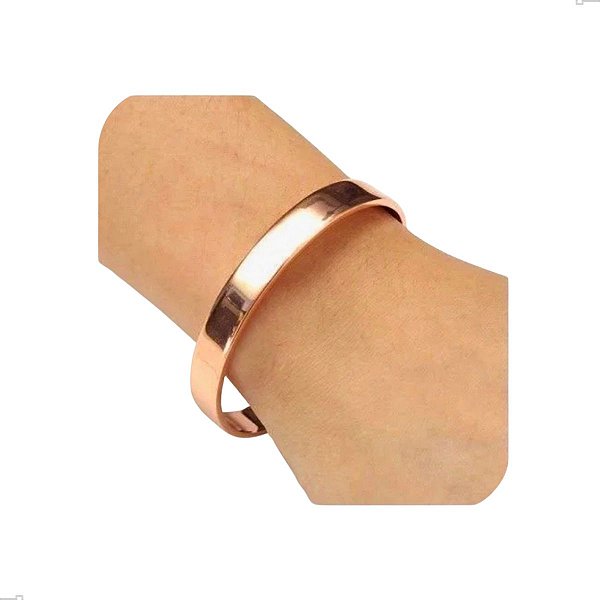 Pulseira Bracelete De Cobre Puro Unissex