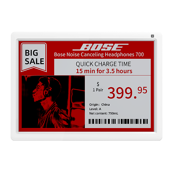 Etiqueta Eletrônica OPTICON - MOD.ESL SE-1160R  TAM. 11,6" POL.