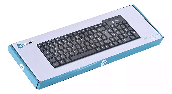 Teclado Usb Compacto Dynamic Dt150 Usb 1.8m Preto Vinik