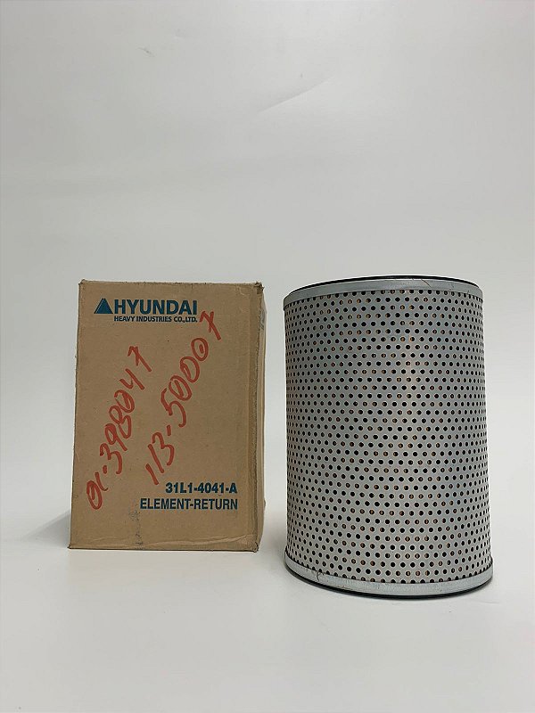 Filtro de retorno - 31L1-4041-A - HL17C, HL25C, HL35C, HL730-7, HL730-9S, HL730-9SB, HL730TM7, HL740-7, HL740-7S, HL740TM-7, HL760, HL760-3, HL760-3ATM, HL760-7, HL760-7A, HL770, HL770-3, HL770-3ATM, HL770-7, HL770-7A, HL780-3, HL780