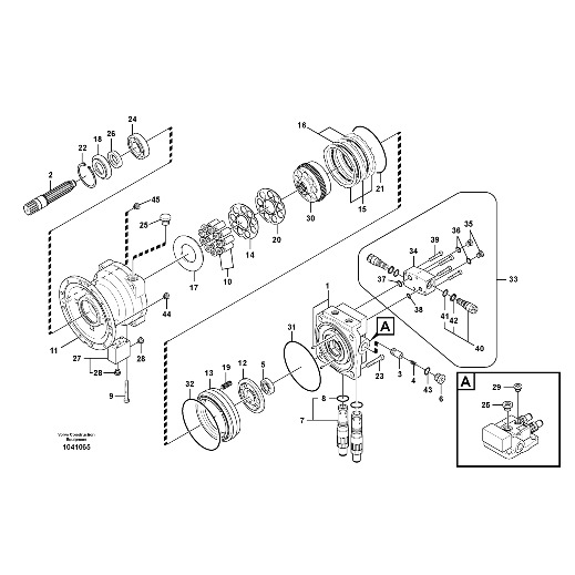 14601385 - Reparo do Motor de Giro - EC240, EC250, EC290, EC300