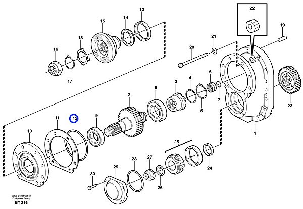 960254 - Anel O-Ring - A35, A35C, A35D, A40, A40D, EC140D, EC140D LM, EC210B, EC210B LC, EC210B NC, EC210B NLC, EC210D, EC210D L, EC210D LR, EC220D, EC240B, EC700B, EC700B HR, EC700B LC, EC700C HR, EW180B, EW180C, EW205D e EW60C