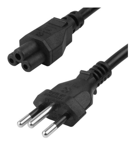 Cabo De Força Energia Para Fonte Notebook Tripolar Padrão Br