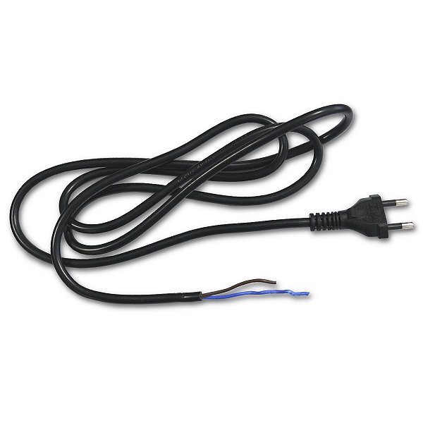 Cabo De Força Cilin 2x1.0mm2 Pre Plugue 250V 16A 1,70m