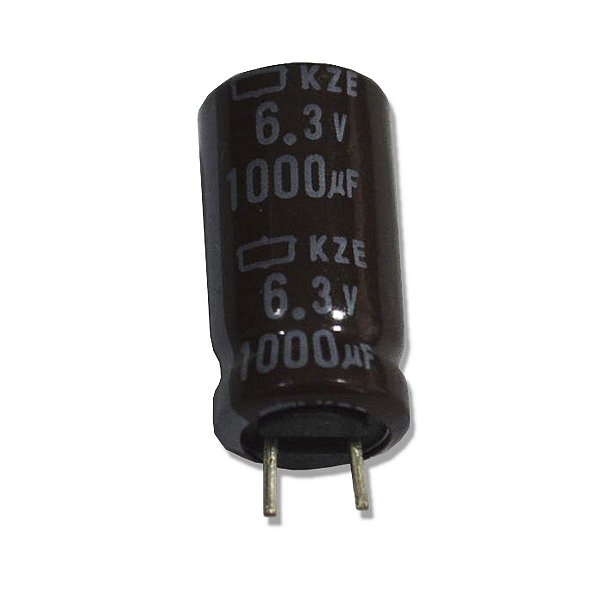 Kit Com 10 Capacitor Eletrolítico 1000uf 6.3V 8X15mm