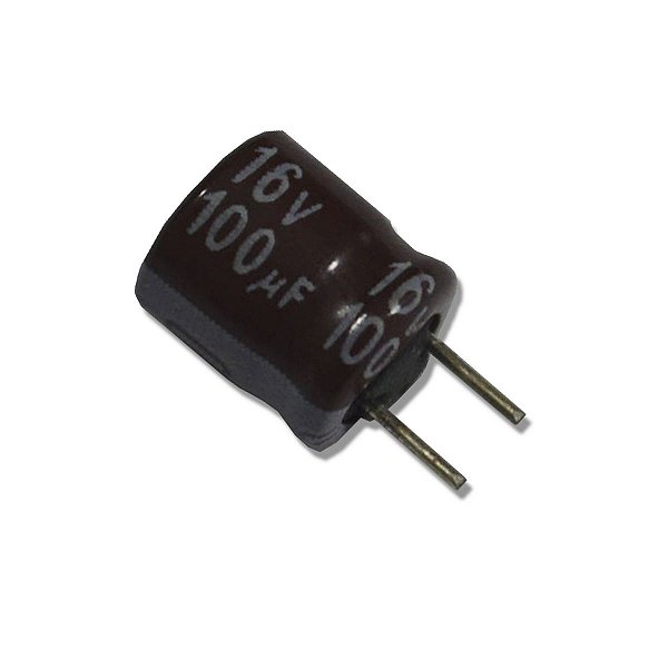 Kit Com 10 Capacitor Eletrolítico 100uf 16v 6.3x7mm