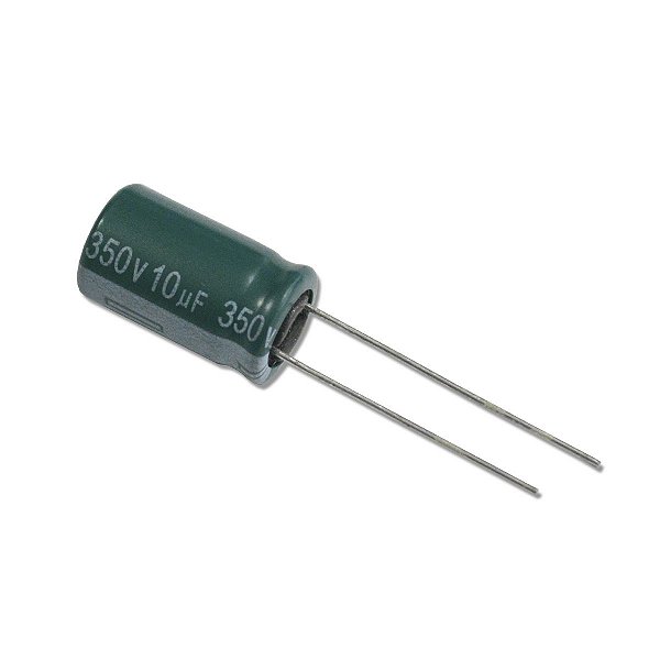 Kit Com 10 Capacitor 350V 10Uf 105°C 17mm X 10mm Aishi