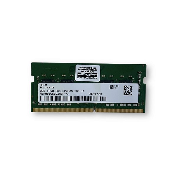 Memória RAM color verde 8GB SK hynix HEMA81GS6DJR8N-XN Verde