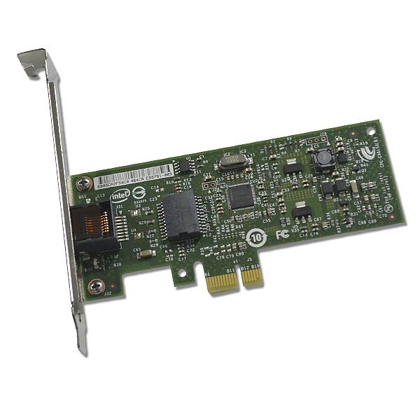 Placa De Rede Intel Gigabit RJ45 PCI-E 1.0 X1 E1G31CTG1P20