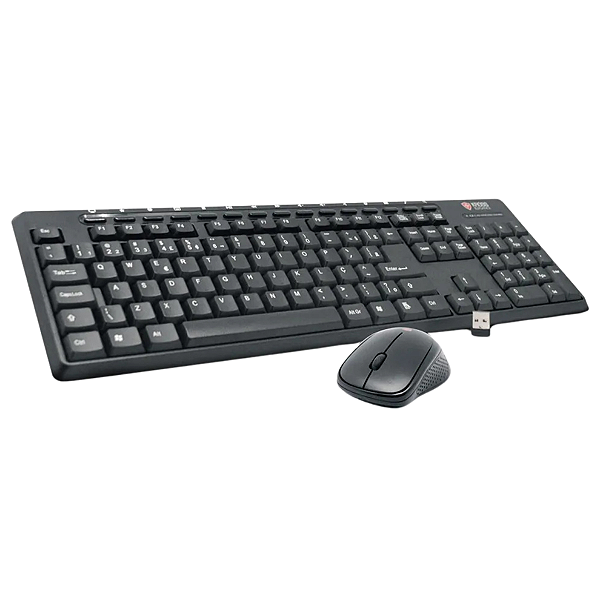 Kit Teclado E Mouse Sem Fio Preto KE-KM550 Kross Elegance
