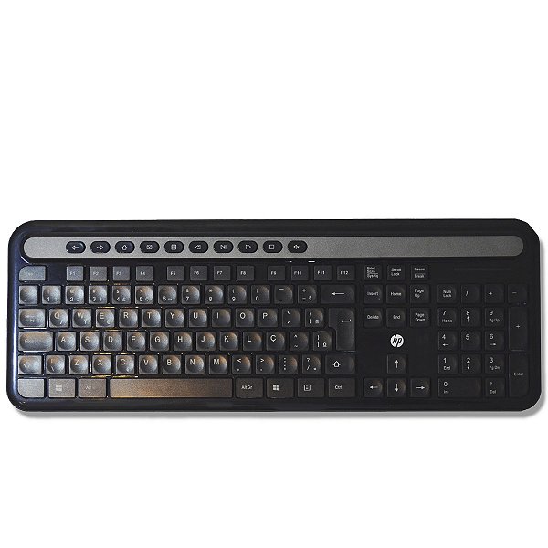 Kit Teclado + Mouse Sem Fio Hp Cs500 Preto Abnt2 Wireless Ç