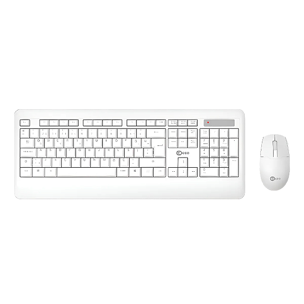 KIT TECL+MOUSE S/FIO KW202 BRANCO LECOO