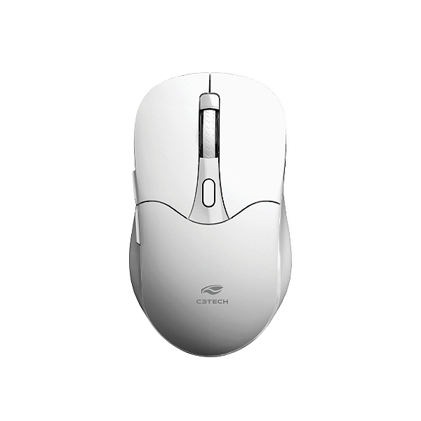 Mouse Sem Fio Recarregável Dual Mode M-BT60WH Branco C3Tech