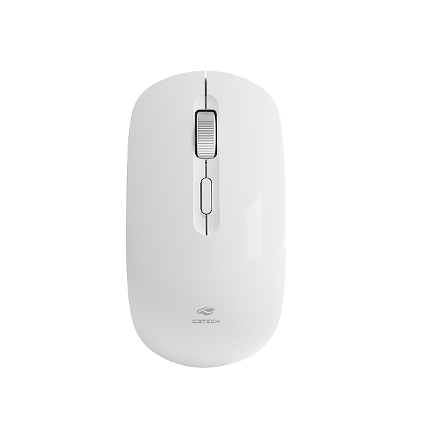 Mouse Sem Fio Recarregável M-W80WH Branco C3Tech