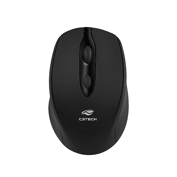Mouse Sem Fio Recarregável Dual Mode M-BT30BK Preto C3Tech