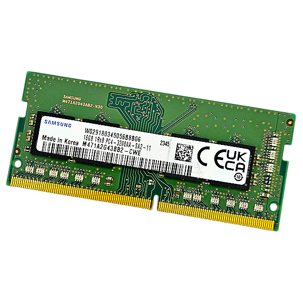 Memória RAM Samsung DDR4 16Gb Para Notebook 3200MHz M471A2G43BB2-CWE