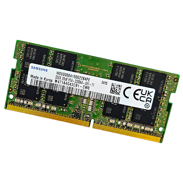 Memória RAM Samsung DDR4 32Gb Para Notebook 3200MHz M47A4G43CB1-CWE