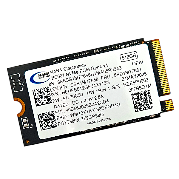 SSD NVMe M.2 2242 512GB HANA Electronics PCIe Gen4x4 BC901