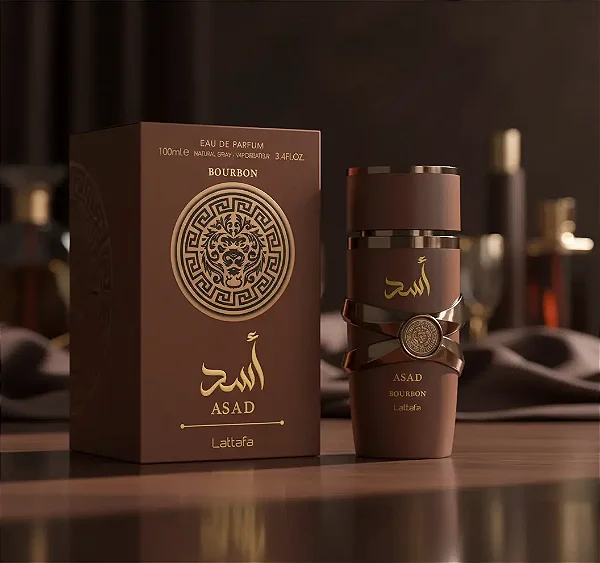 Perfume Árabe Lattafa Asad Bourbon 100ml – Intenso, Sofisticado e Marcante