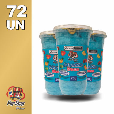 Algodão Doce Pote Pequeno Tutti Frutti 20g 72 un