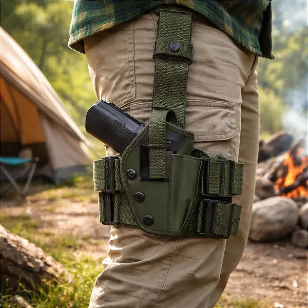 Coldre Tático de Perna Verde