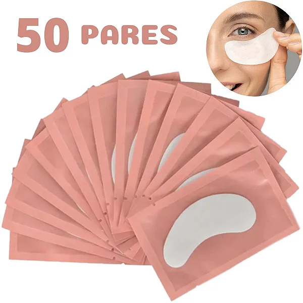 50 Pares Protetor De Pálpebras Pad Gel Alongamento De Cílios