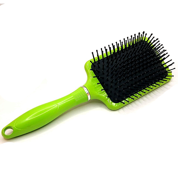 Escova Raquete Almofadada Mofashi Verde Profissional